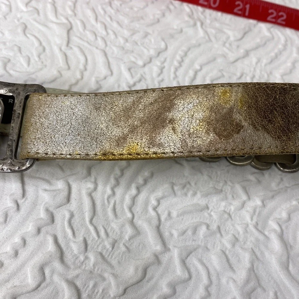 Suzi‎ Roher leather stretch belt